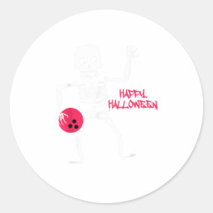 Adesivo Boliche de Halloween Assustadora Fantasma