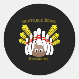 Adesivo Boliche de Síndrome de Bowl Irritável T Camisa
