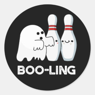 Adesivo Boliche-Dia de as Bruxas engraçado-Boo-ling Ghost