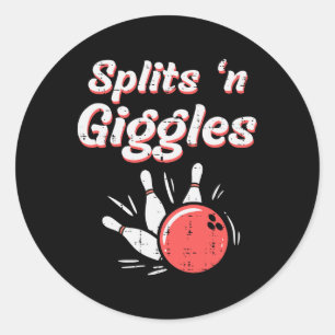 Adesivo Boliche Dividiu N Giggles Bowler Crianças Mulheres
