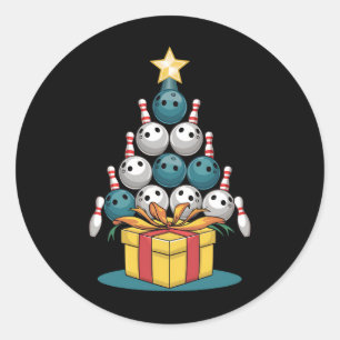 Adesivo Boliche Engraçada Árvore de Natal Luzes de Natal P