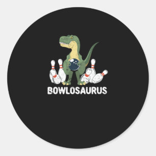 Adesivo Boliche Engraçada Dinosaur Bowler Dino Bowl T-Rex