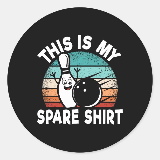 Adesivo Boliche Engraçada Sobre Bowler Esta É Minha Sobres (Frente)