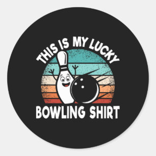 Adesivo Boliche Engraçada Sobre Bowler Esta É Minha Sorte