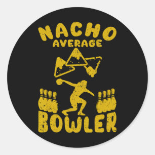 Adesivo Boliche Engraçado Nacho Média Bowler Cinco De Mayo