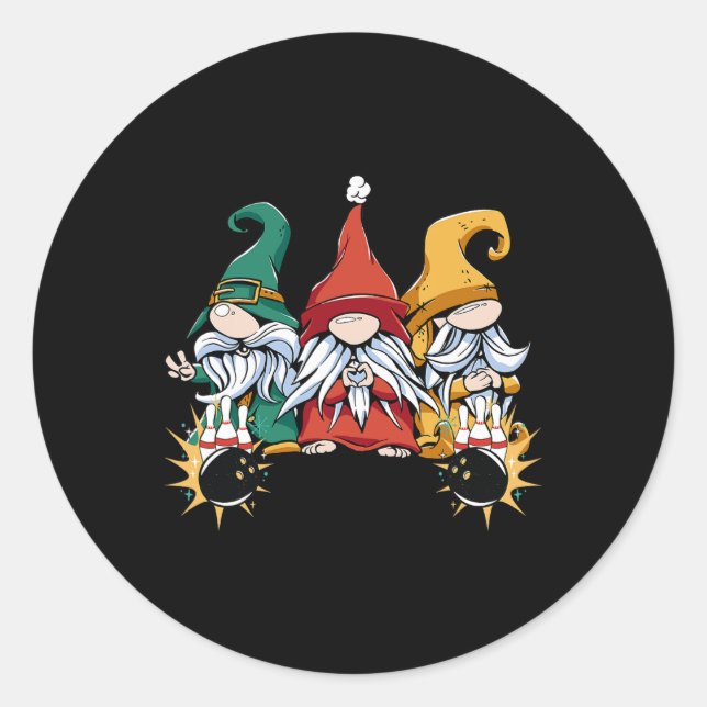 Adesivo Boliche Gnomos Boliche Pins Boliche (Frente)