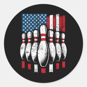 Adesivo Boliche Patriótica de Bandeira Americana
