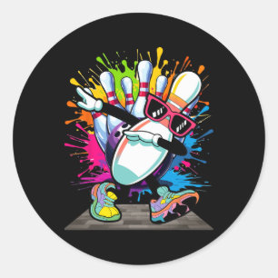 Adesivo Boliche Pin Dabbing Sungles Bowler Player Kids Boy