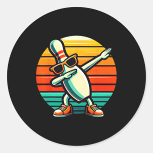 Adesivo Boliche Pin Dabbing Sungles Bowler Player Kids Boy