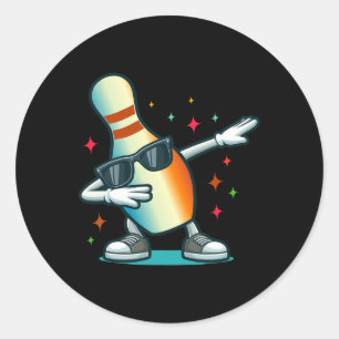 Adesivo Boliche Pin Dabbing Sungles Bowler Player Kids Boy