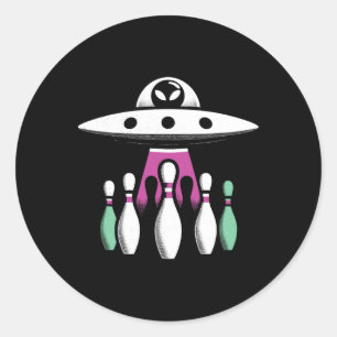 Adesivo Boliche Pins De Rapto Alienígena Ufo - Engraçada A