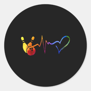 Adesivo Boliche Pulsação Colorida Jogo Da Boliche Colorida