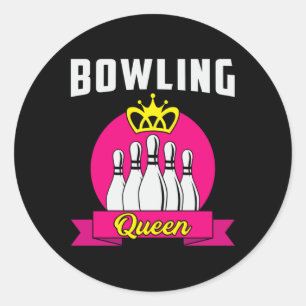 Adesivo Boliche Rainha Princesa Bowler Engraçado Presente