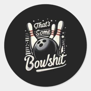 Adesivo Boliche Vintage que é um Tigela Retro Funny Bowle