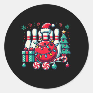 Adesivo Boliches de Natal Reindeer Xmas Bowler Men Win