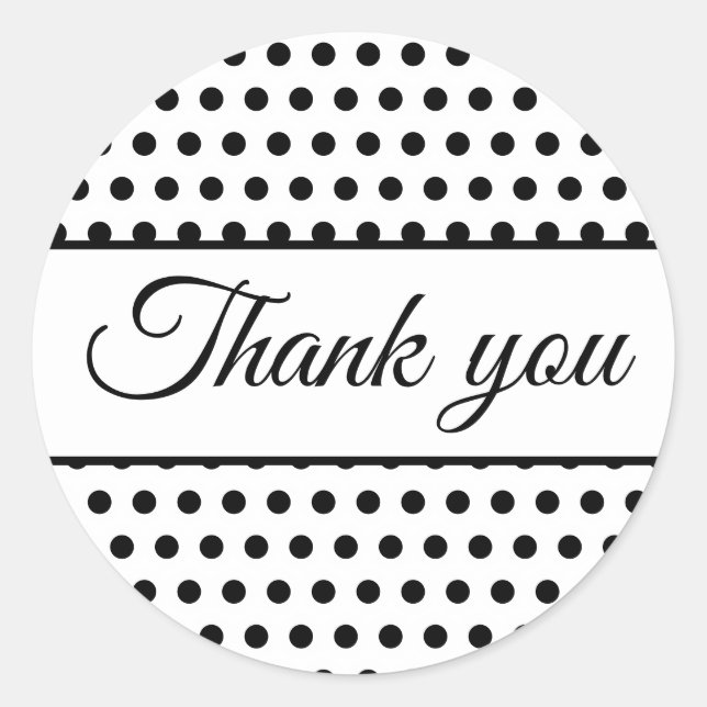 Adesivo Bolinhas brancas pretas (Frente)