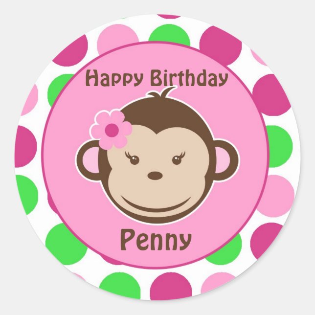 Adesivo Bolinhas de macaco (Frente)