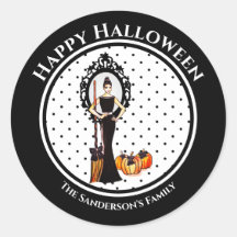 Bolinhas de vestido preto Elegante clássico do Hal