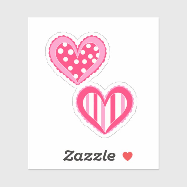 Adesivo Bolinhas E Corações (Folha)