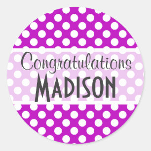 Adesivo Bolinhas magenta profundas