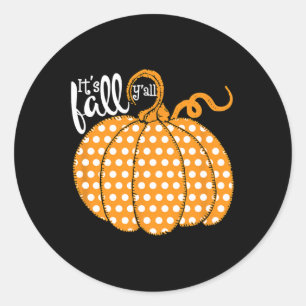 Adesivo Bolinhas Pumpkin Feliz Queda - Sua Queda Yall Sul