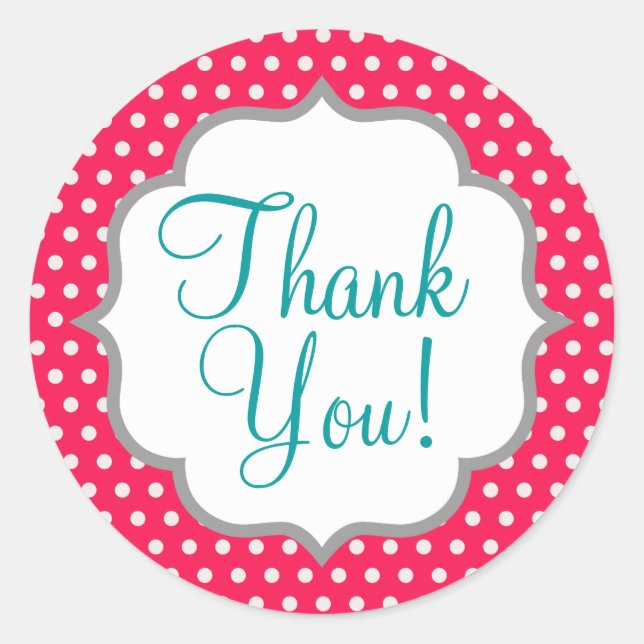 Adesivo Bolinhas Rosa de Morango (Frente)