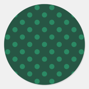Adesivo Bolinhas - verde em verde escuro