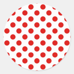 Adesivo Bolinhas vermelhas e brancas MSticker