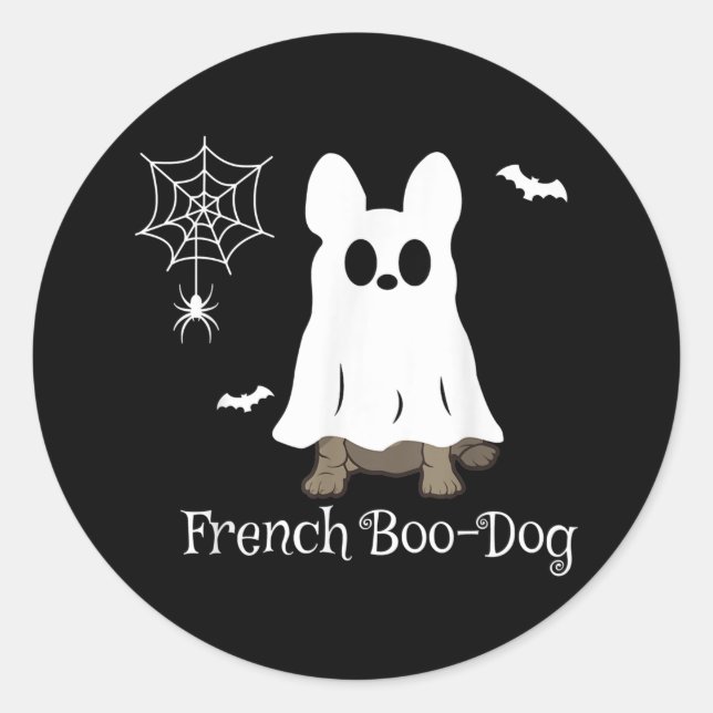 Adesivo Bolinho Francês Halloween Dog Dift Francês (Frente)