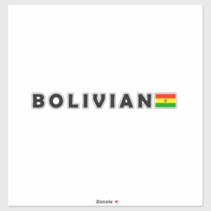 Adesivo Bolívia, eu amo a Bolívia