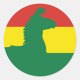 Adesivo Bolívia Llama Alpaca Bandeira Animal da Bolívia