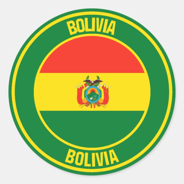 Adesivo Bolívia Round Emblem (Frente)