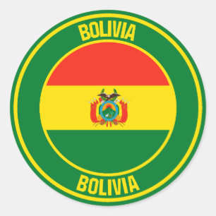 Adesivo Bolívia Round Emblem
