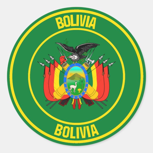 Adesivo Bolívia Round Emblem (Frente)