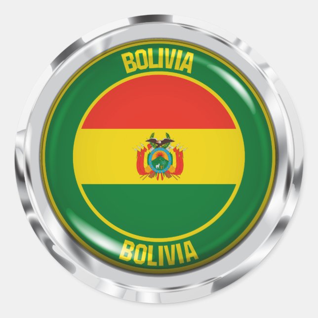 Adesivo Bolívia Round Emblem (Frente)