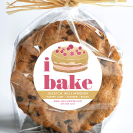 Adesivo Bolo Burgundy Red Dourado Pastelaria Assar tipo ne