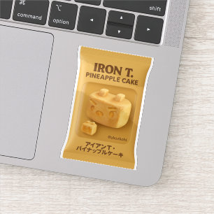Adesivo Bolo de Abacaxi Iron T.: Caixa de Brinquedo de Lan