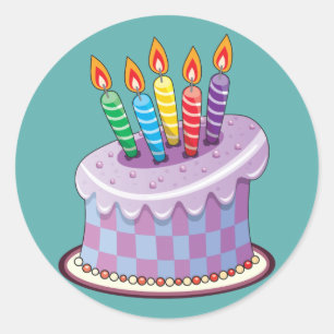 Adesivo Bolo de aniversário