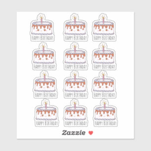 Adesivo Bolo de aniversário