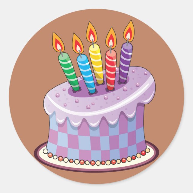 Adesivo Bolo de aniversário (Frente)