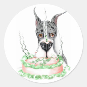 Adesivo Bolo de aniversário de Merle Dane
