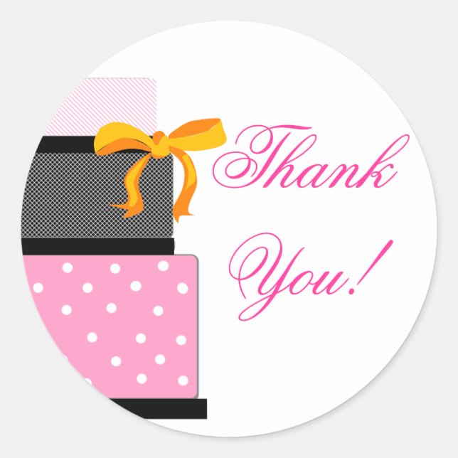 Adesivo Bolo de Casamento Rosa e Negro (Frente)