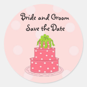 Adesivo Bolo de Casamento Salve a Data