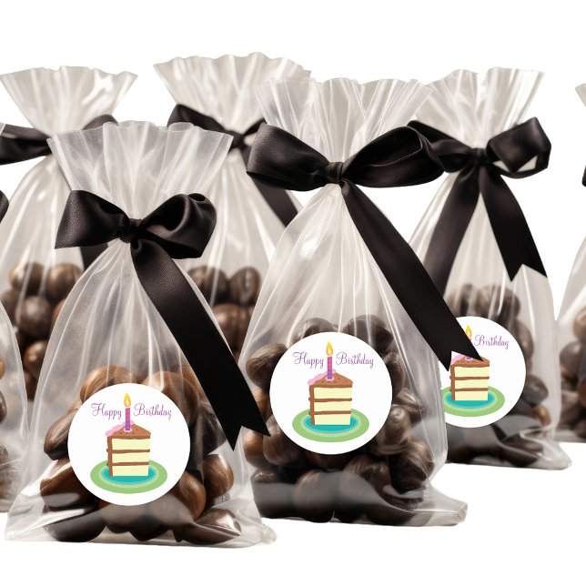 Adesivo Bolo de Chocolate Birthday (Criador carregado)