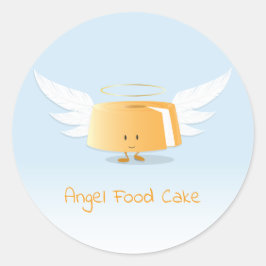 Adesivo Bolo de Comida Anjo | Vinheta