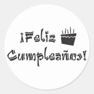 Adesivo bolo do arriba dos cumpleanos do feliz
