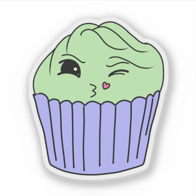 Adesivo Bolo Kissy Mint (Frente)