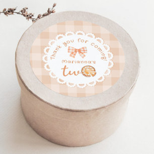 Adesivo Bolofofo aniversário de 1 ano Obrigada