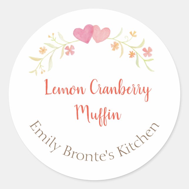 Adesivo Bolos Caseiros Assados Velas Artesanais Preservam (Frente)