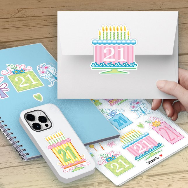 Adesivo Bolos E Apresentações De Pastel Bonito De aniversá (Criador carregado)